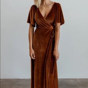 Velvet Wrap Dress